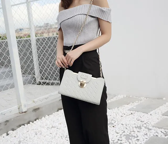 2018 Franbrdis Tui New Pu Female Bag Lock Single Shoulder Shoulder Bag Casual Casual Texture