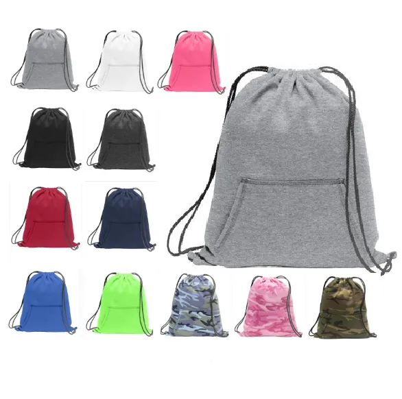 6 ct Stylish Sweatshirt Cinch Pack Drawstring Backpack - By Bundle