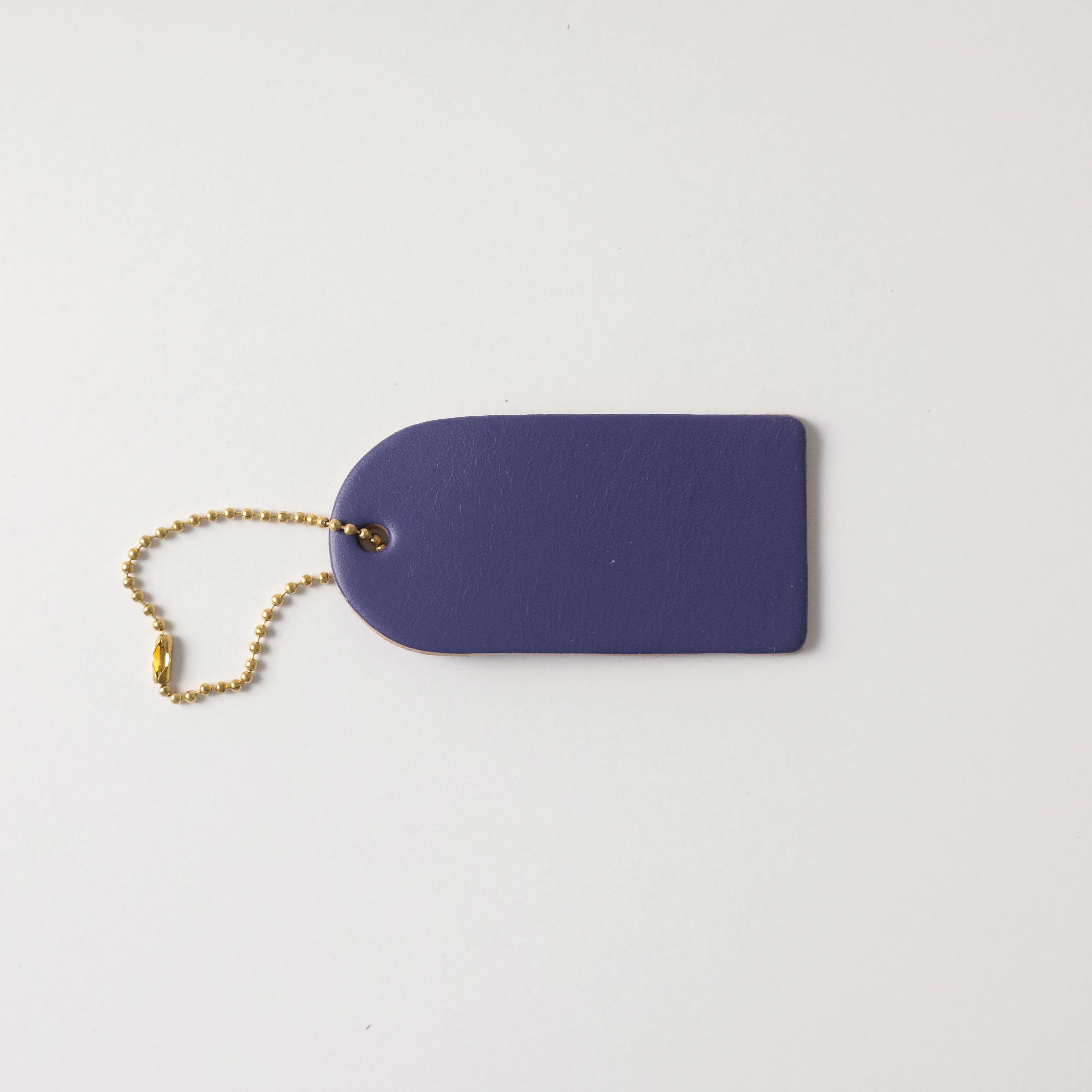 Amethyst Mini Leather Tag