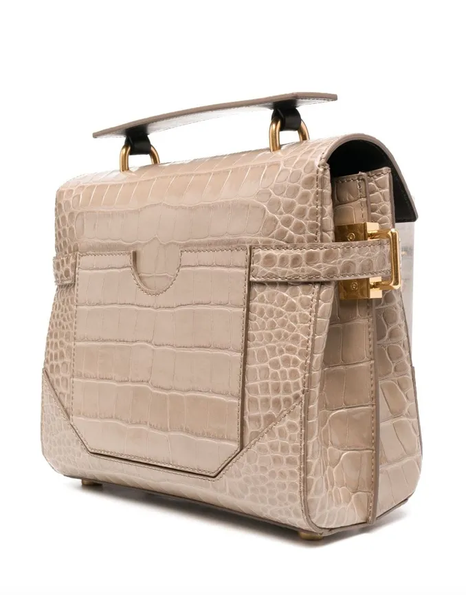 Balmain B-Buzz 23 croc-effect tote bag