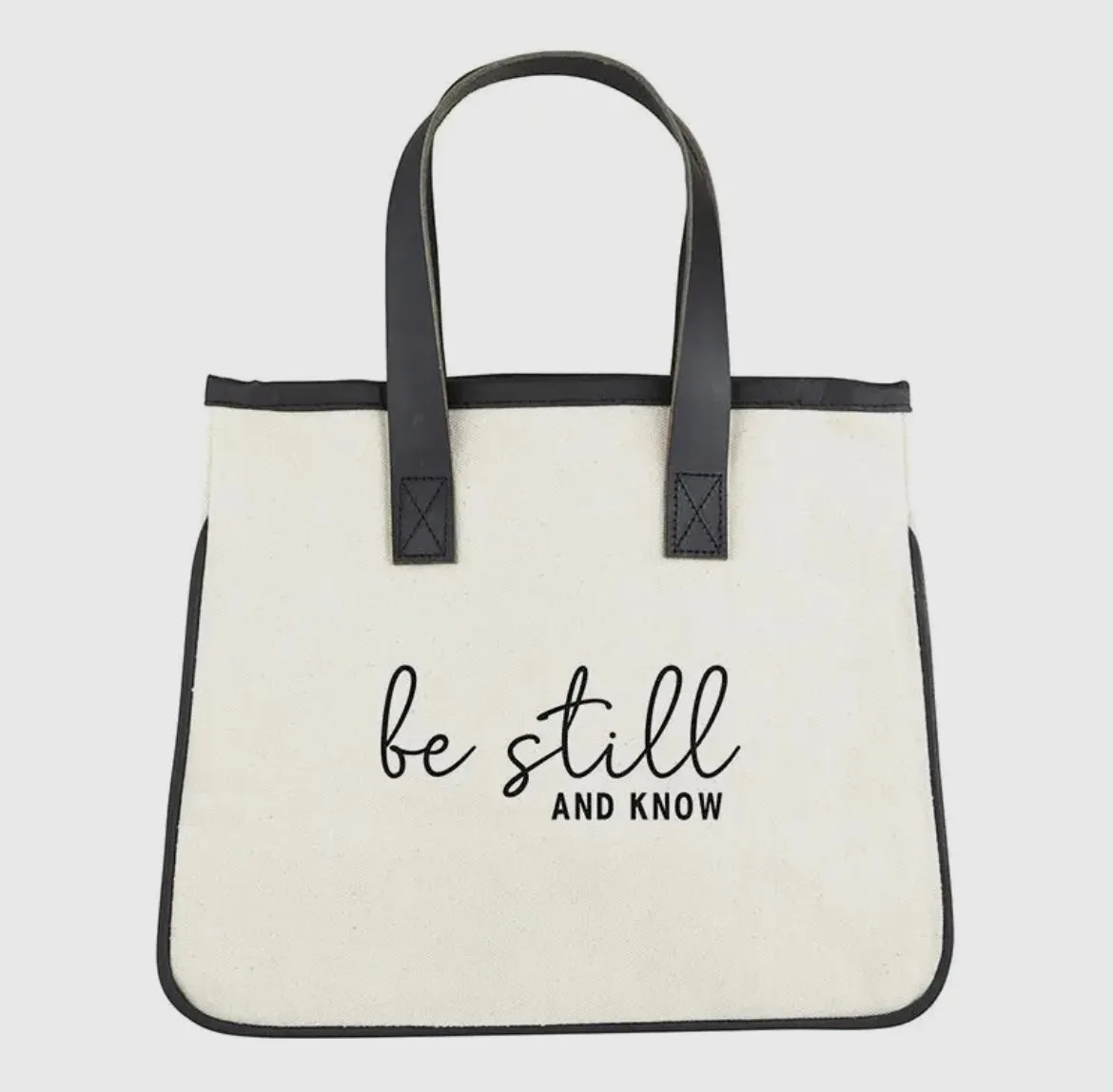 Be Still and Know Mini Canvas Tote Bag