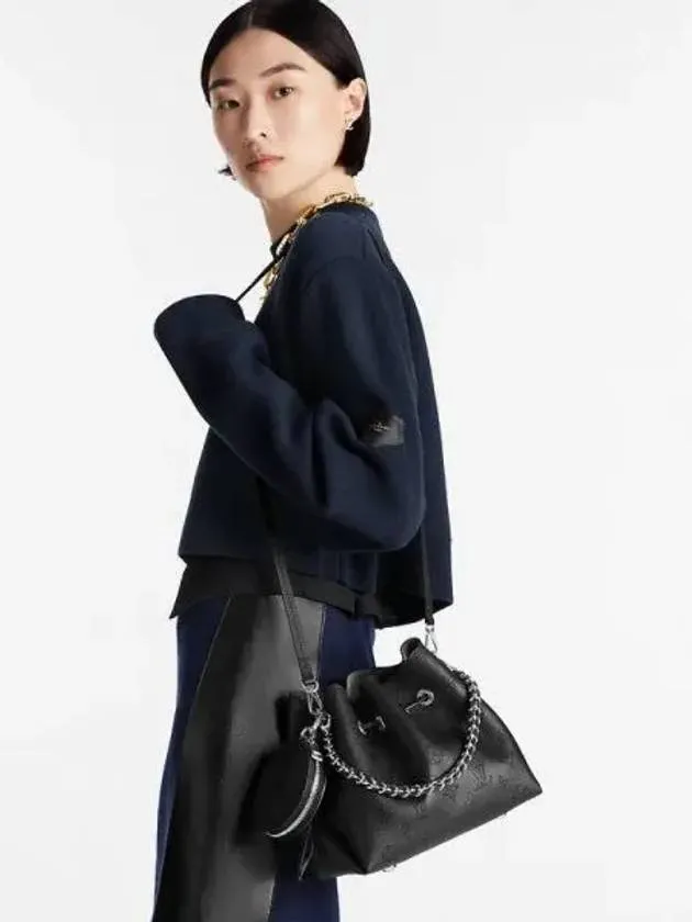 Bella Monogram Motif Bucket Bag Noir