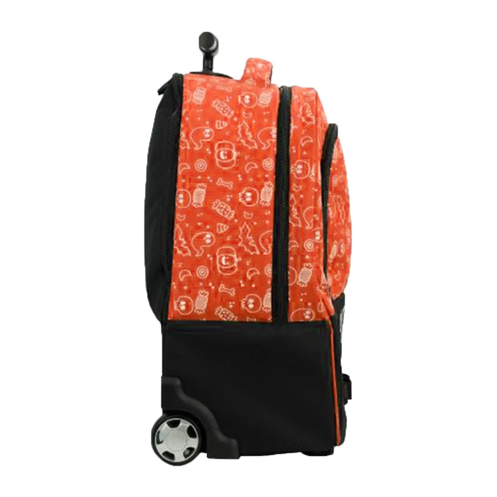 Bestlife School Halloween Theme Rolling Backpack