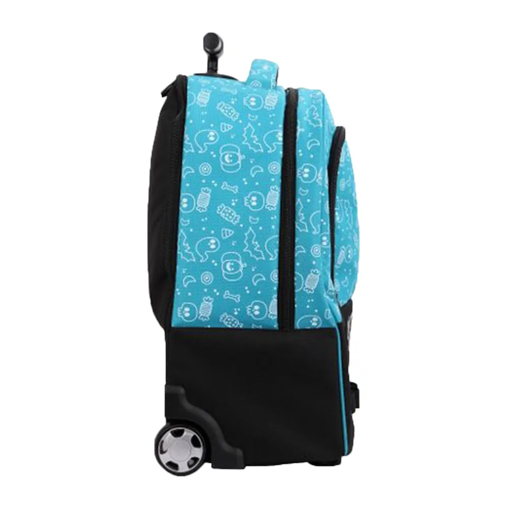 Bestlife School Halloween Theme Rolling Backpack