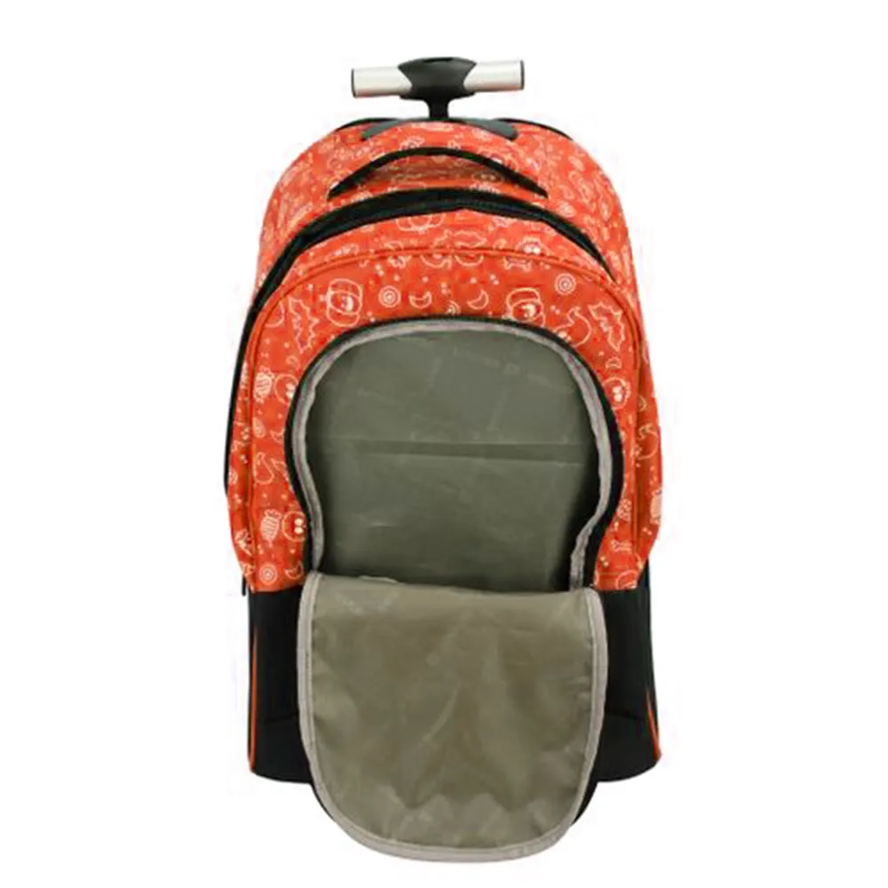 Bestlife School Halloween Theme Rolling Backpack