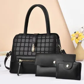 Black 3 in 1Handbag For Girls 207-2