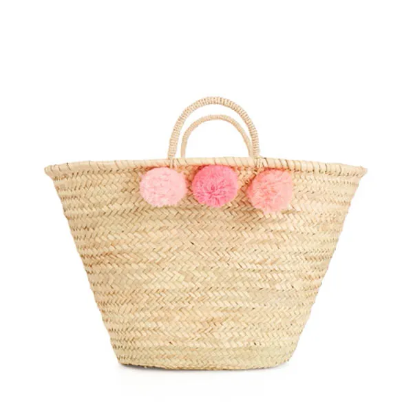 Bohemia Design Pom Pom Basket – Pink Ombre