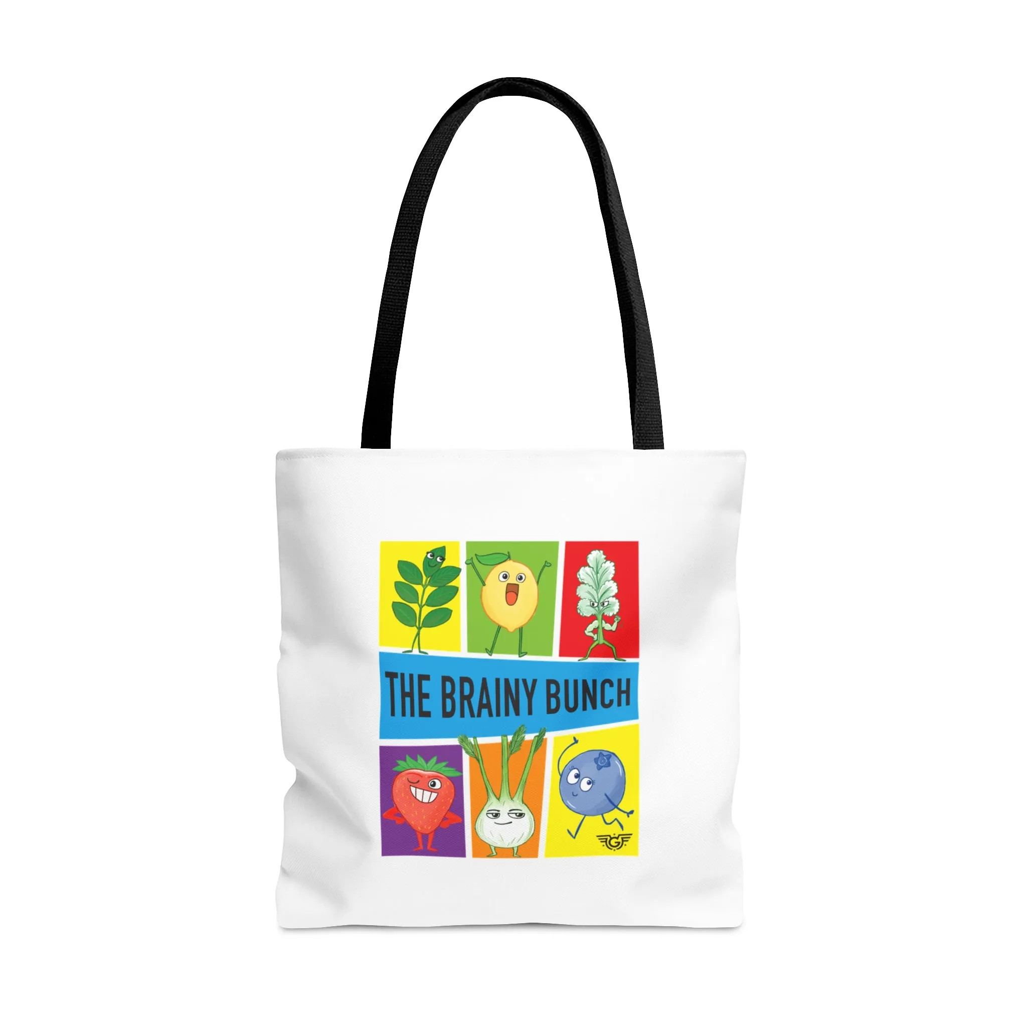 Brainy Bunch Tote (white, 3 sizes))