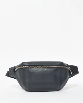 Burberry Black Coated Canvas Bum Bag