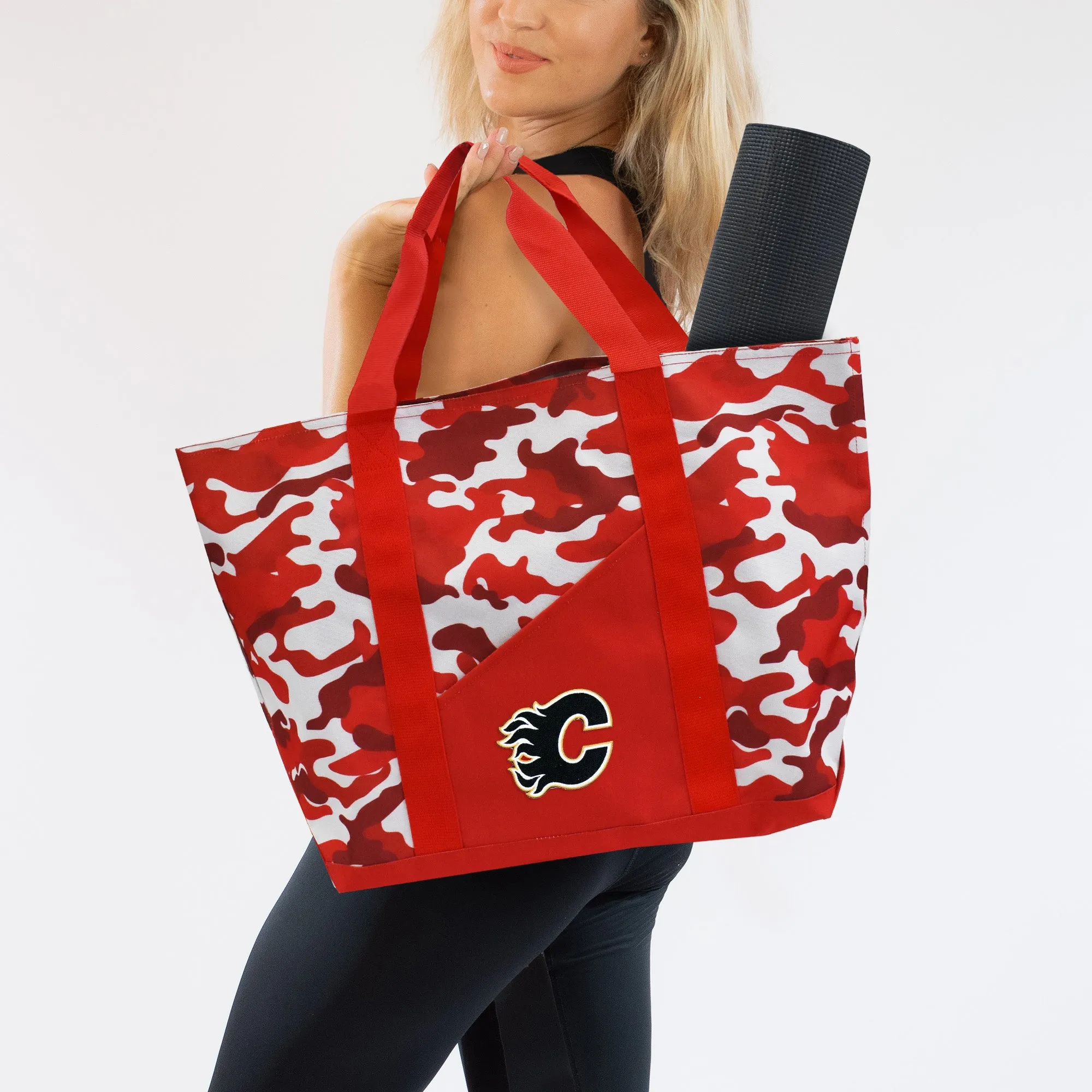 Calgary Flames Super-Duty Camo Tote