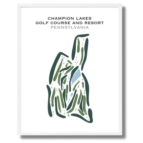 Champion Lakes Golf Course & Resort, Pennsylvania - Printed Golf Course