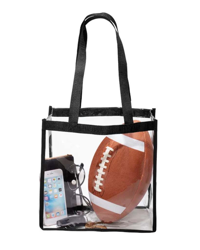 Closeout Stadium Approved Clear PVC Tote Bags