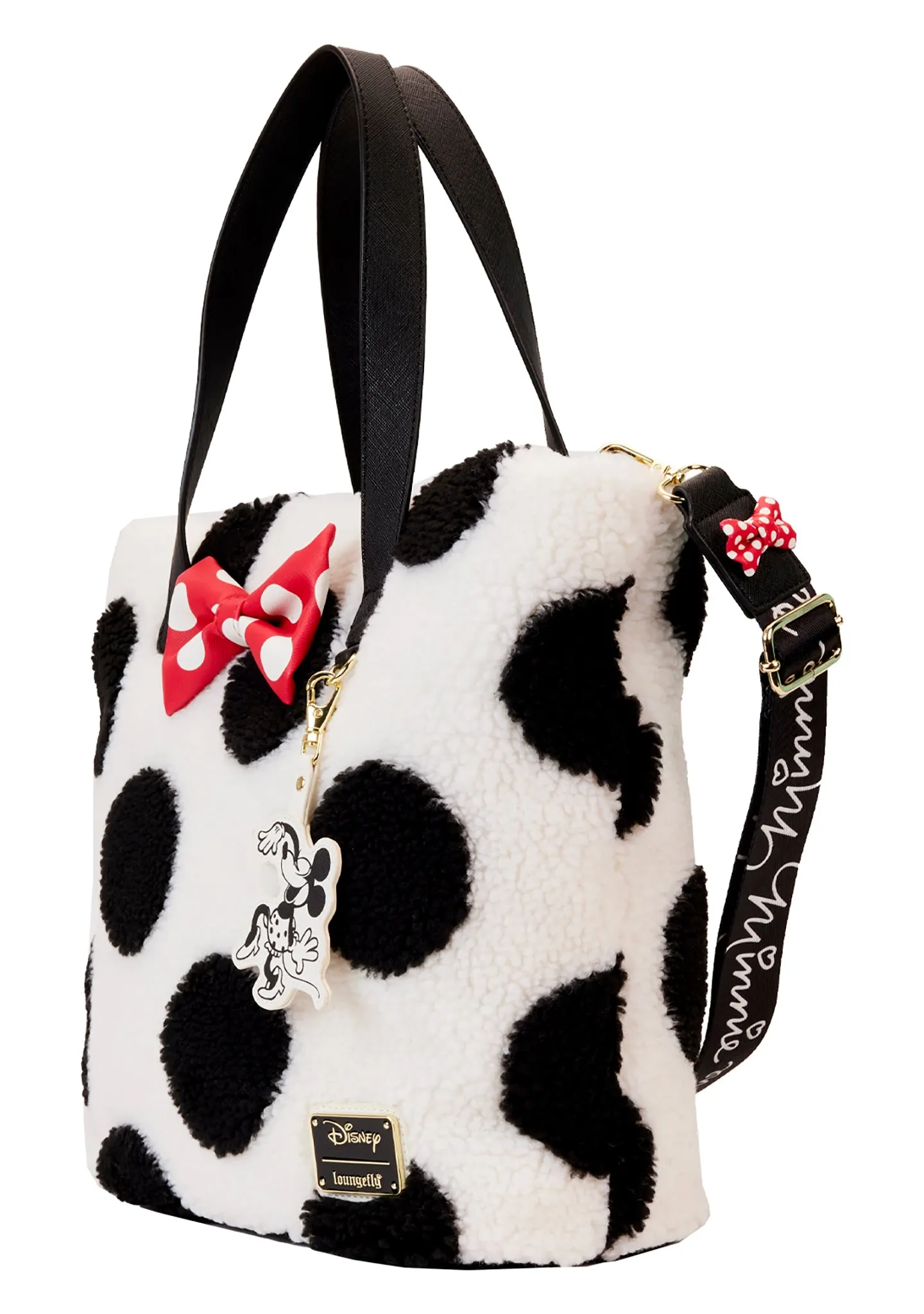 Disney Minnie Rocks The Dots Sherpa Tote Bag