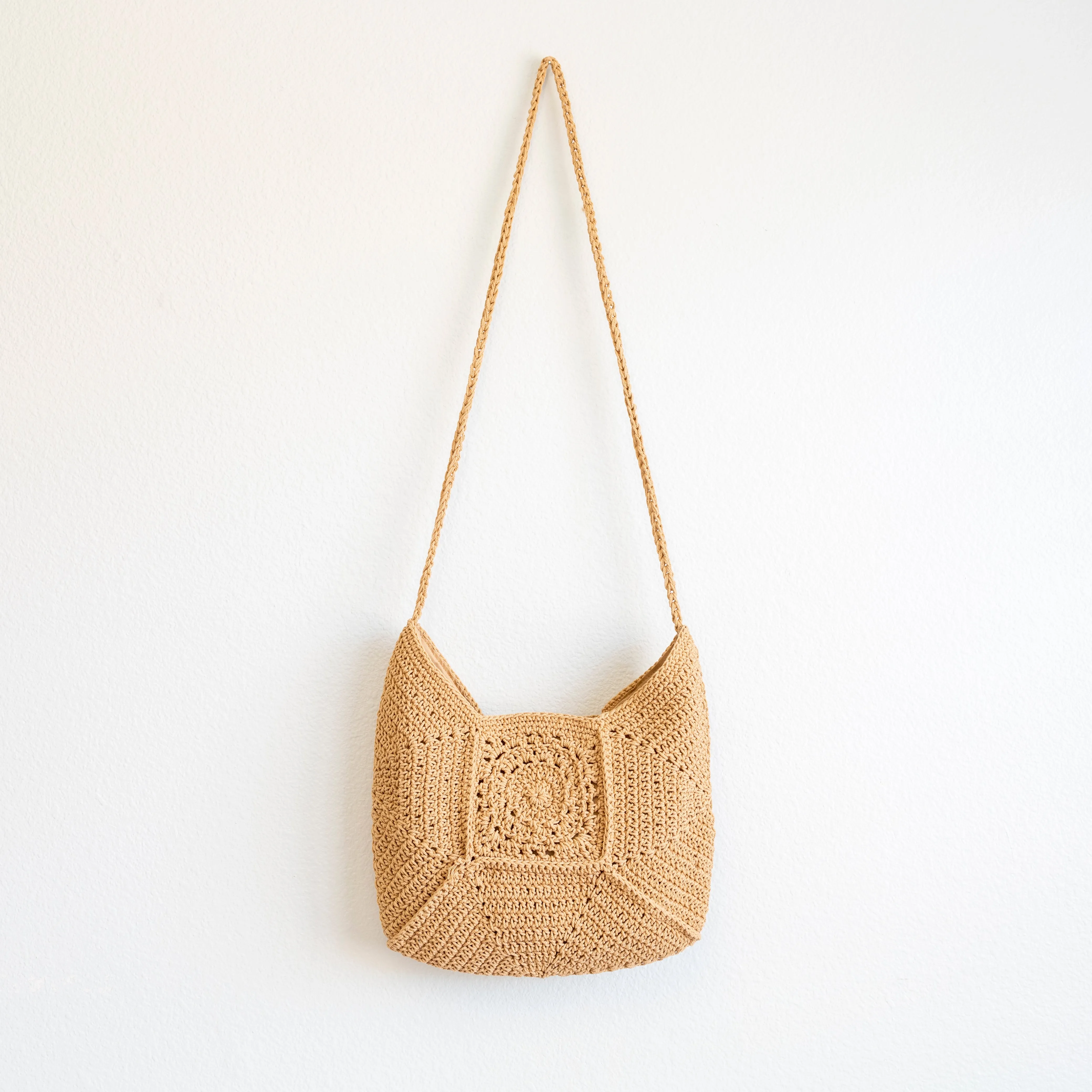 Elena Handbags Boho Crochet Crossbody Bag