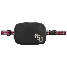 Forever Collectibles Stacked FSU/Repeat Florida State Seminoles 8"x10.25" Crossbody Belt Bag - Black