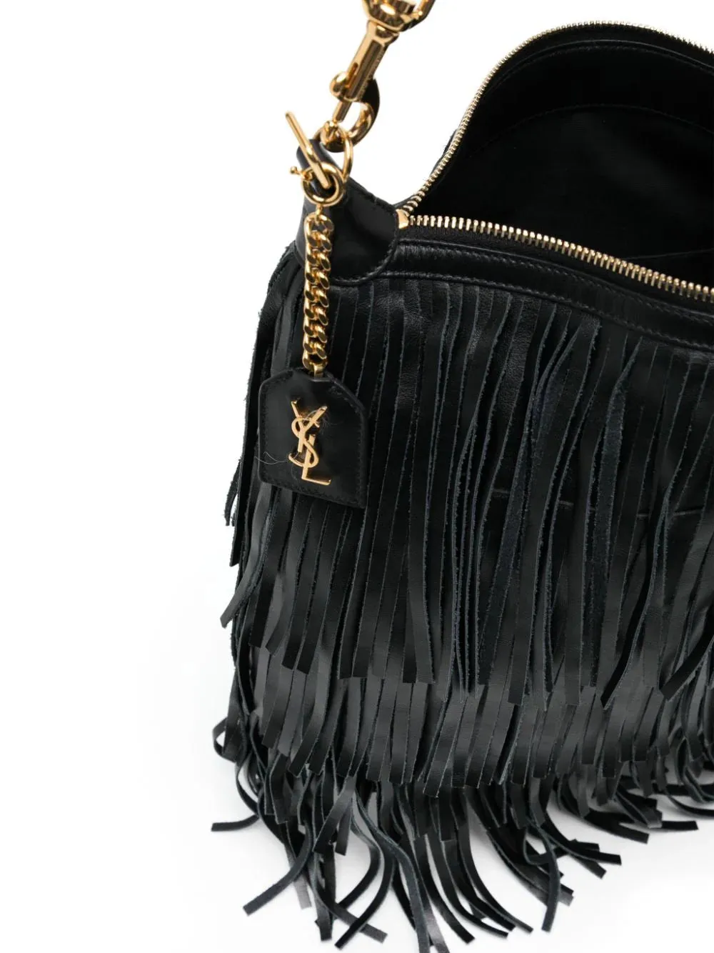 Fringed Leather Shoulder Bag