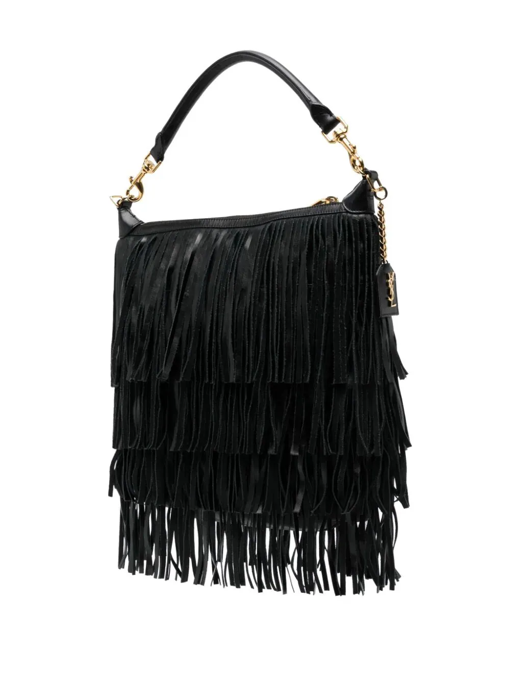 Fringed Leather Shoulder Bag