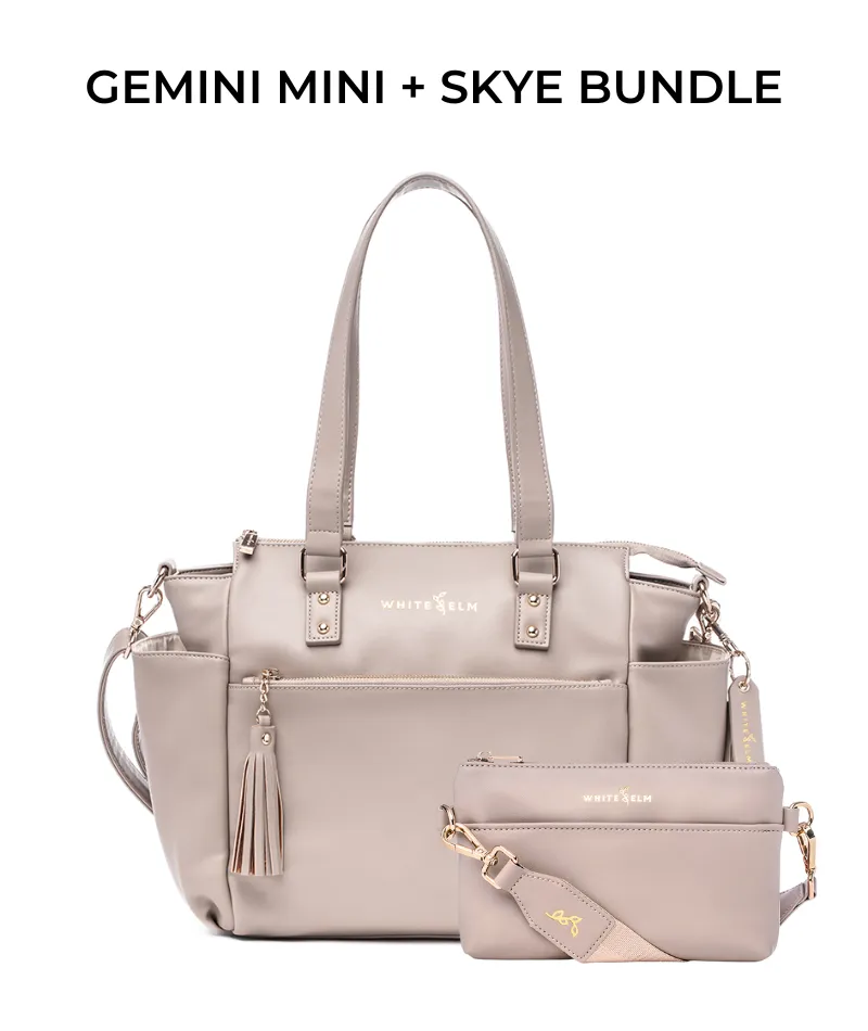 Gemini Mini Convertible Backpack - Taupe