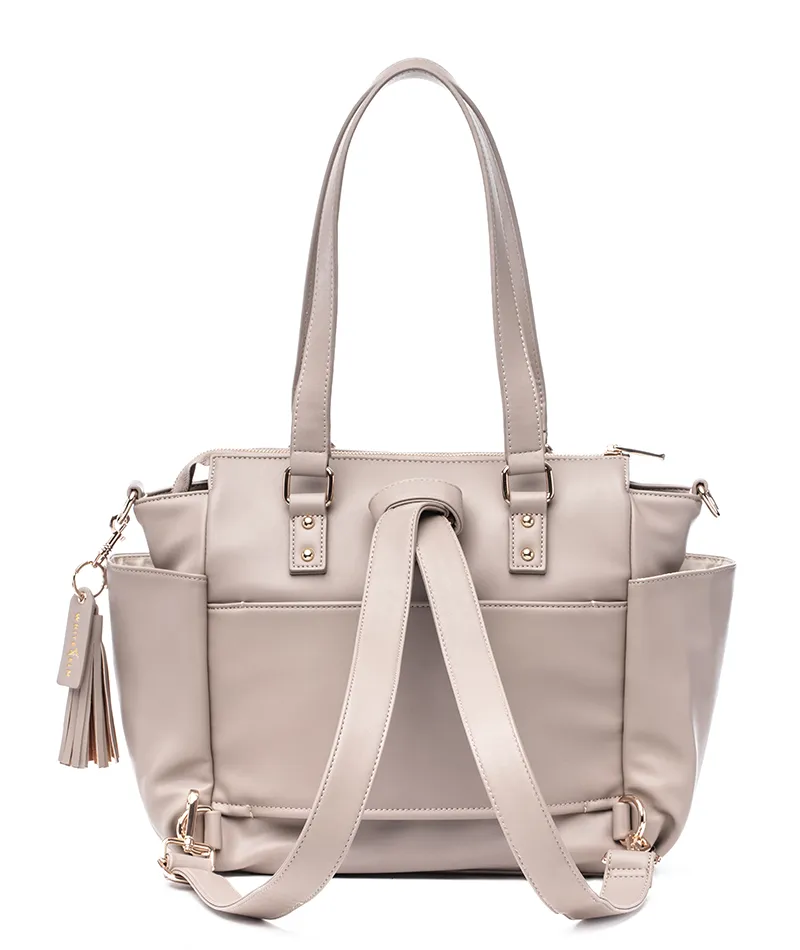 Gemini Mini Convertible Backpack - Taupe