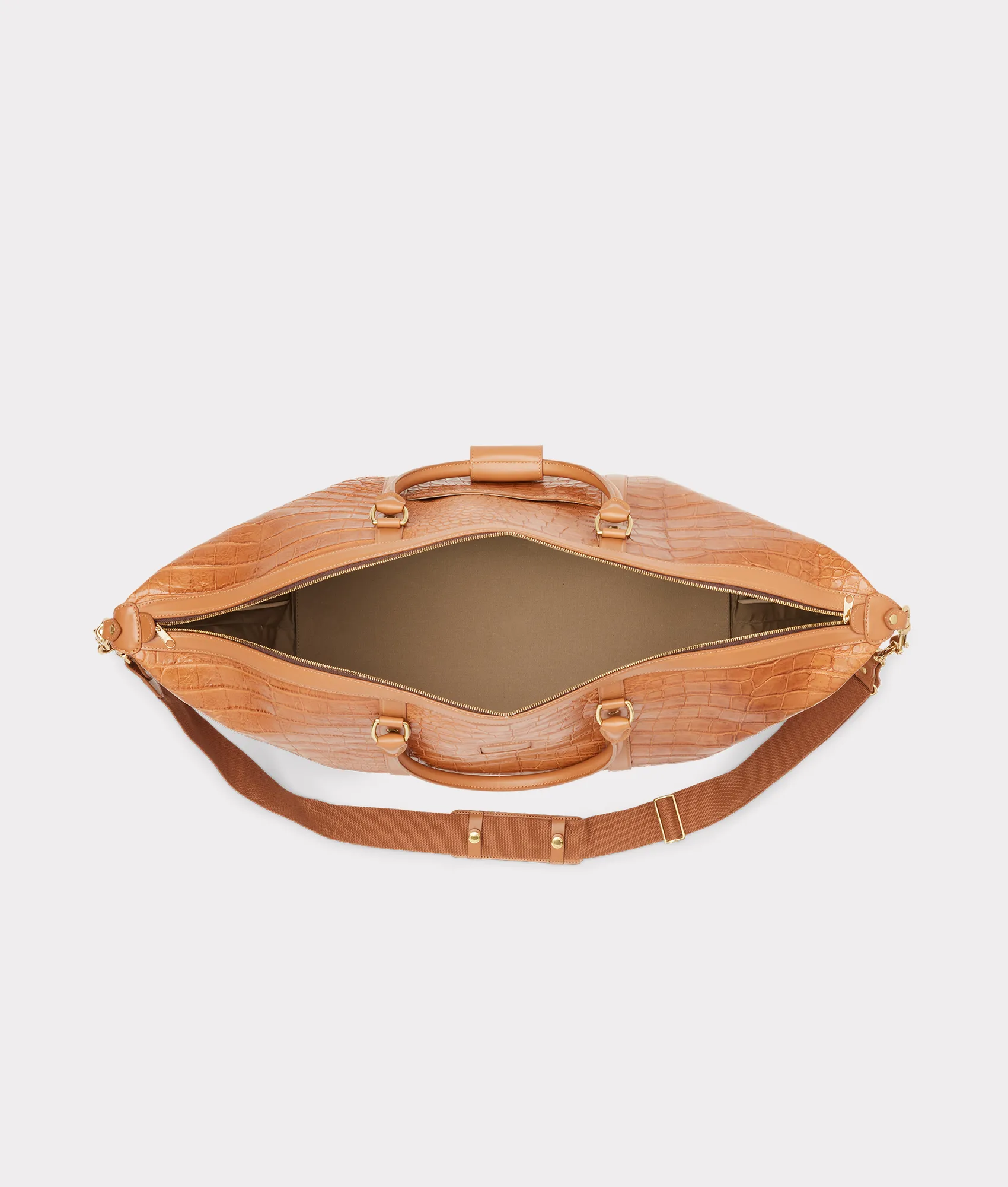 Giant Gator Duffle - Large :: Cognac/Kanga Tobac