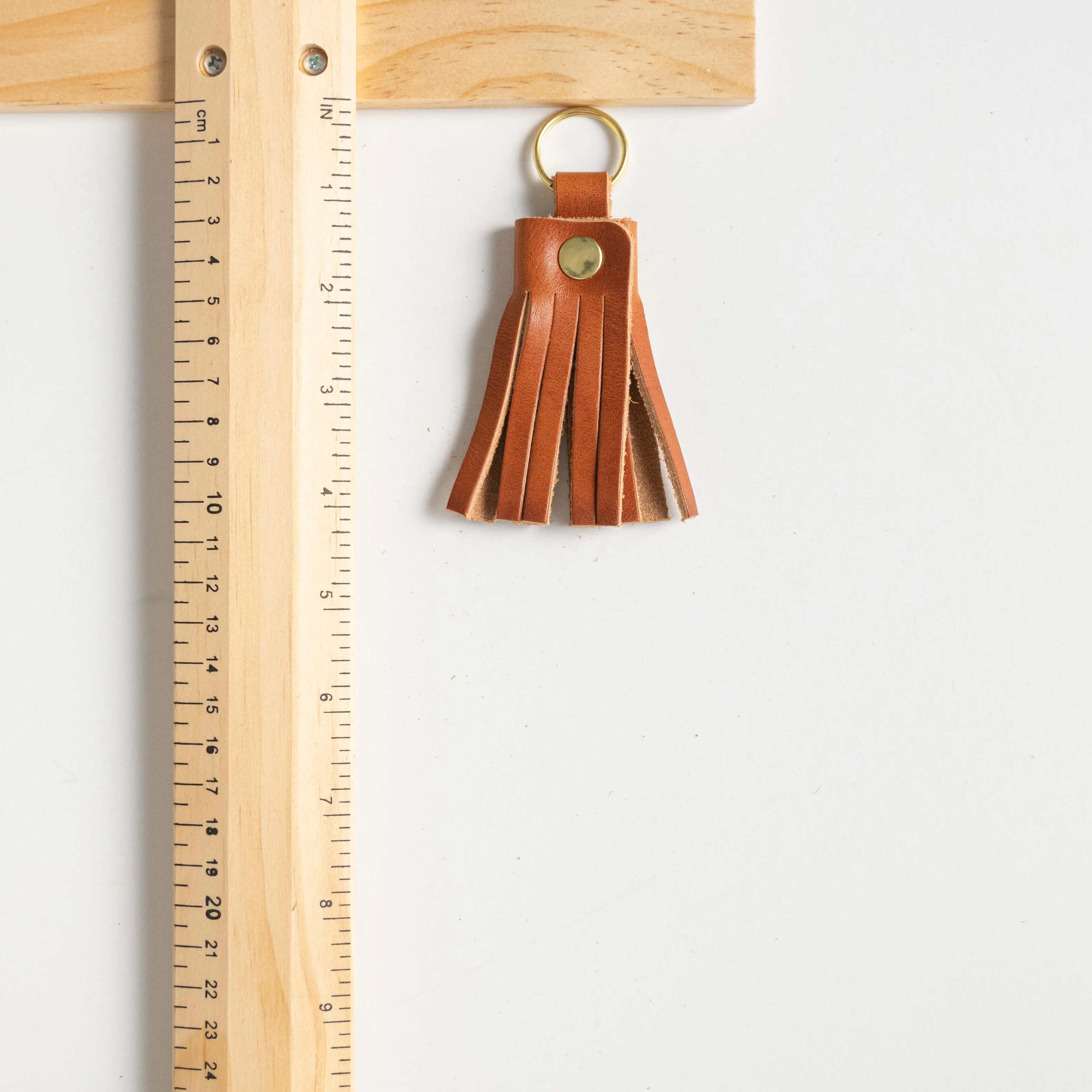 Grey Kodiak Tassel Keychain