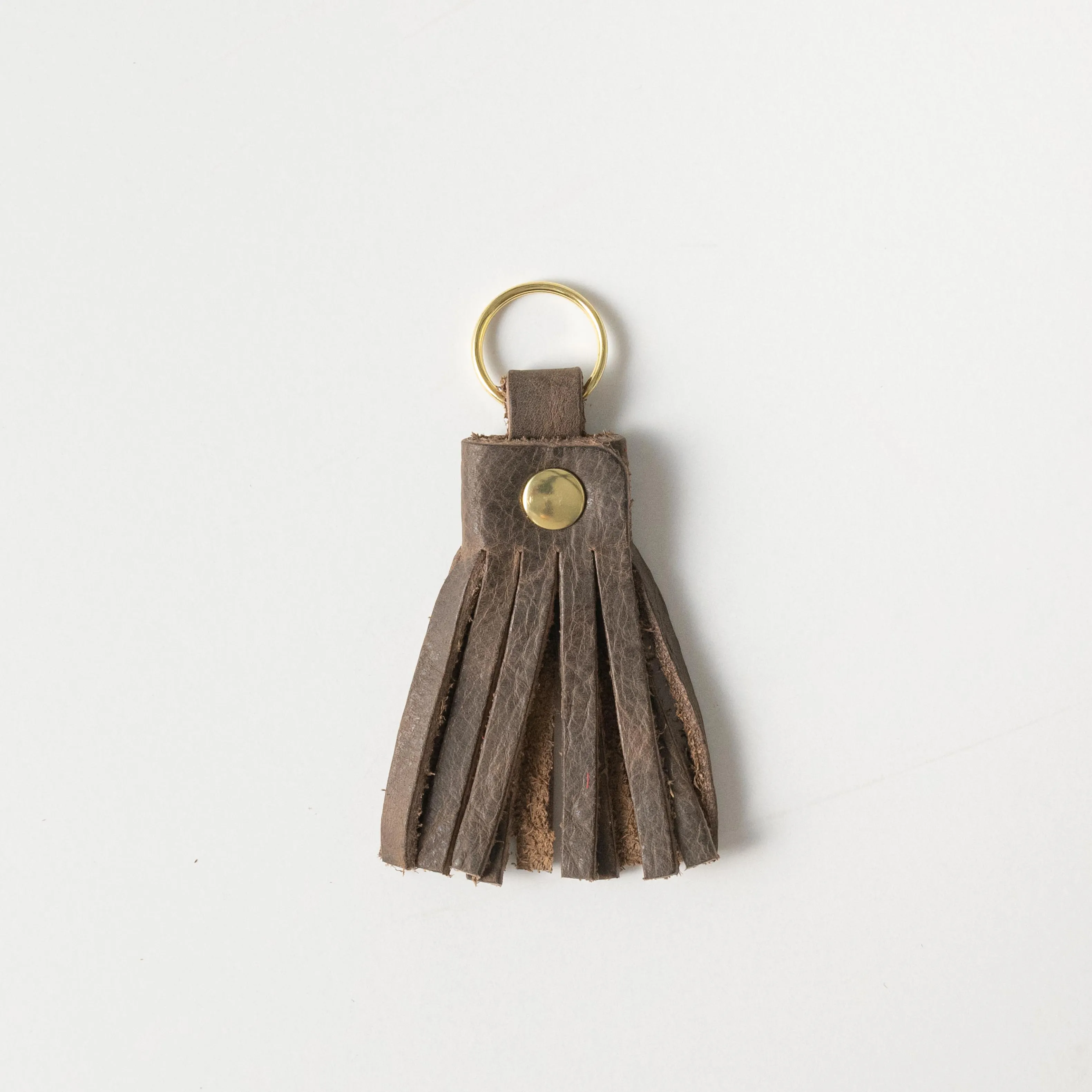 Grey Kodiak Tassel Keychain