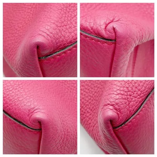 Gucci Shoulder Bag Soho Medium Bright Pink Leather Tote