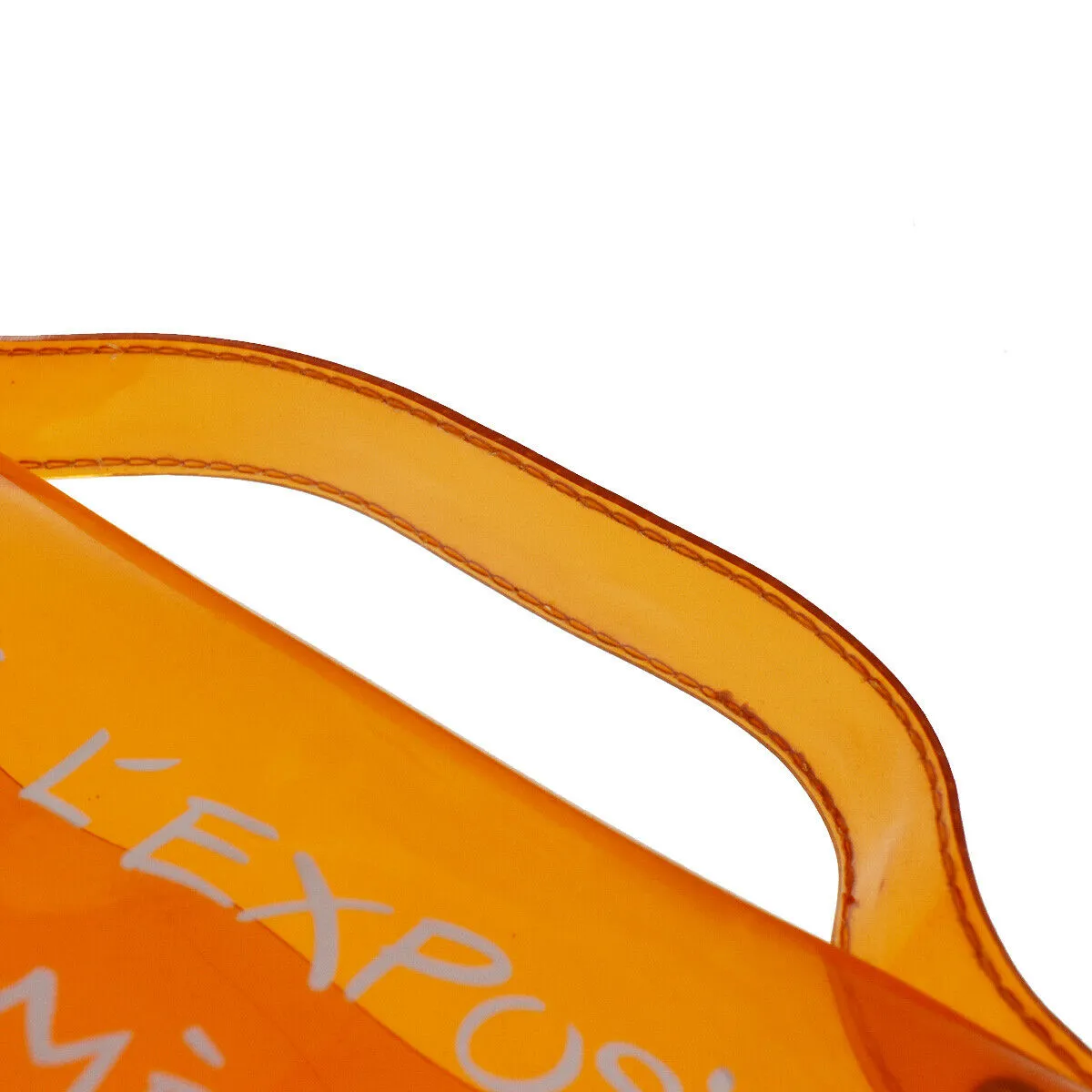 Optimized title: Hermes 1998 Expo Souvenir Vinyl Beach Hand Bag - Kelly 40