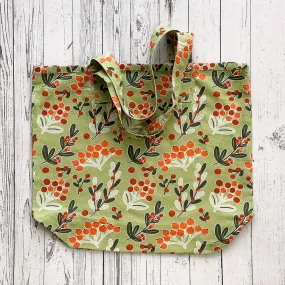 Holiday Printed Cotton Tote Bags