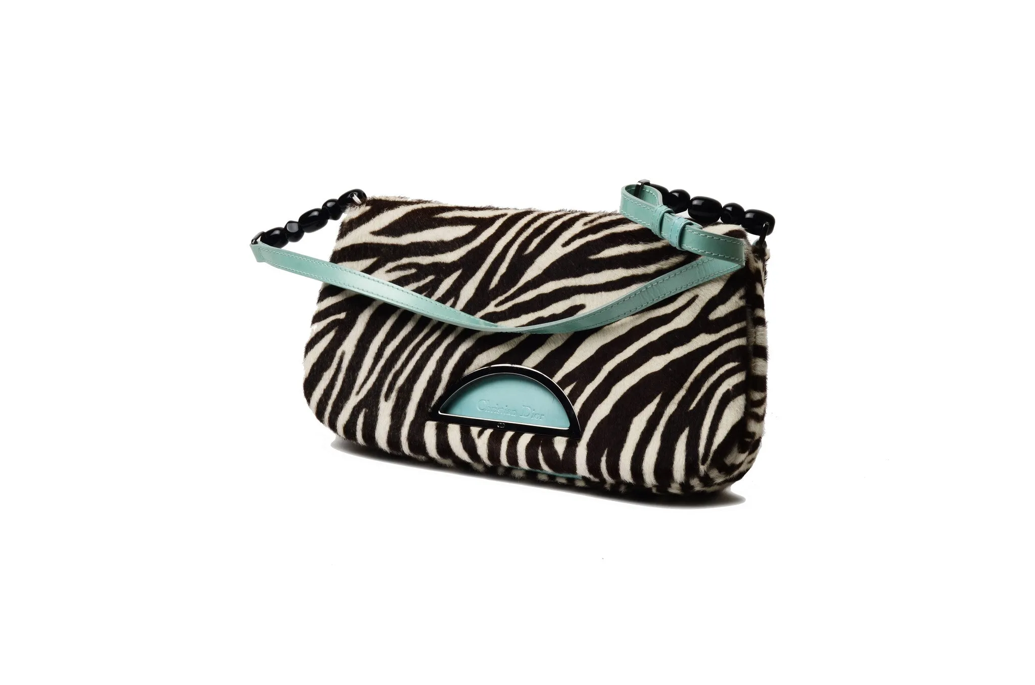 John Galliano for Christian Dior - Zebra Print Pony Hair HandBag