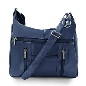 Lambskin Leather Purse - Navy Color