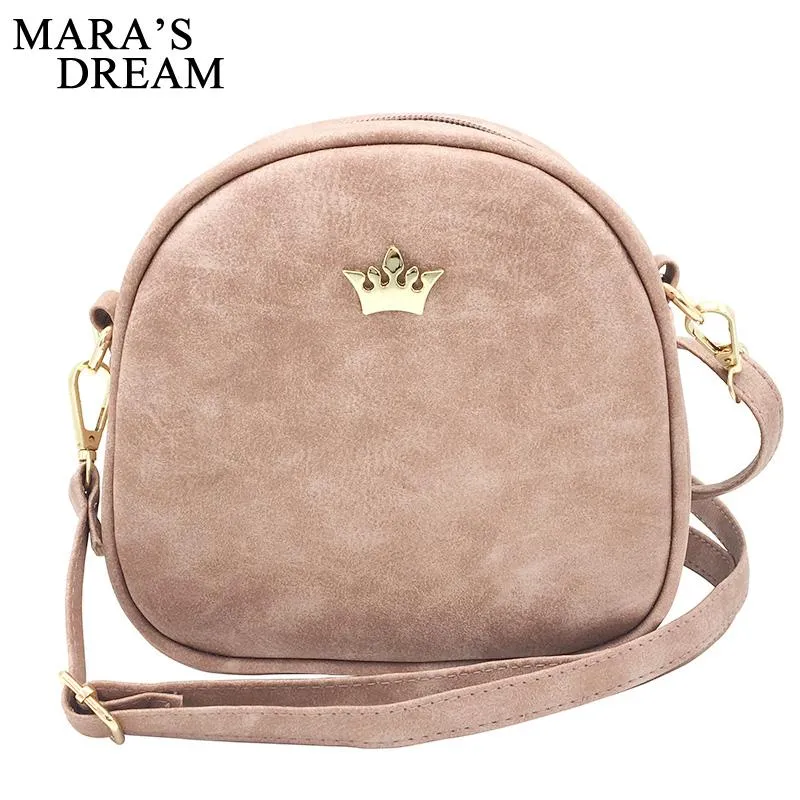 Mara's Dream 2018 Fashion Women Handbag Messenger Bags PU Leather Shoulder Bag Lady Crossbody Mini Bag Female Crown Evening Bags