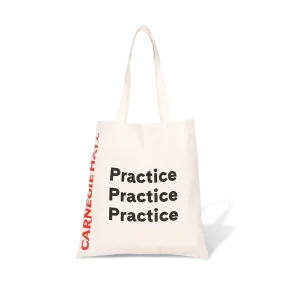 “Practice, Practice, Practice” Canvas Tote Bag