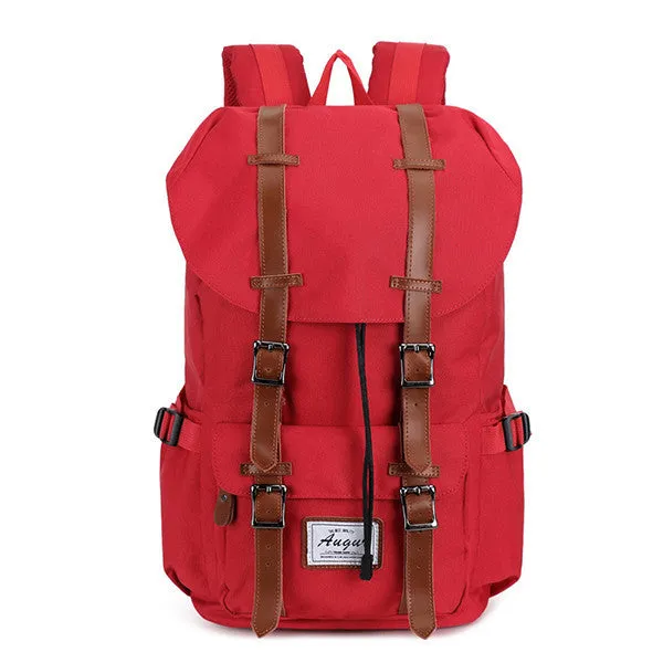 "The Outdoor" Leather Canvas Backpack