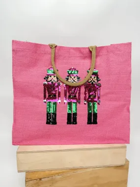 Sequin Nutcracker Tote Bag