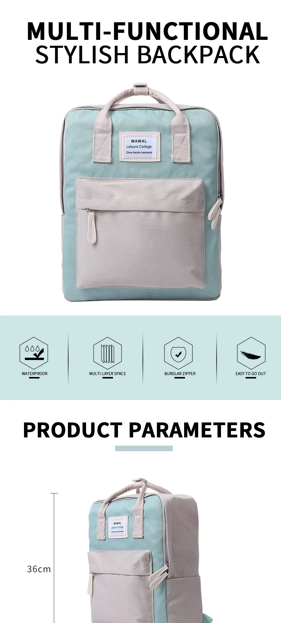 Women Travel Backpack